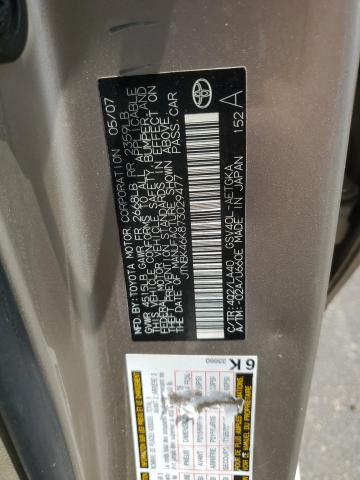 JTNBK46K873029477 - 2007 TOYOTA CAMRY LE GOLD photo 12