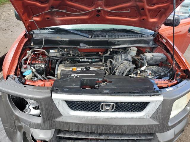 5J6YH28564L021876 - 2004 HONDA ELEMENT EX ORANGE photo 12