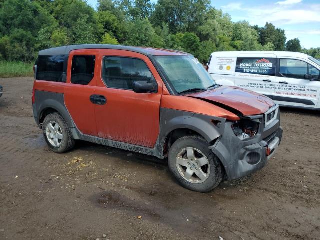 5J6YH28564L021876 - 2004 HONDA ELEMENT EX ORANGE photo 4