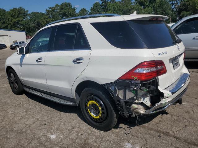 4JGDA5HB4FA470130 - 2015 MERCEDES-BENZ ML 350 4MATIC WHITE photo 2