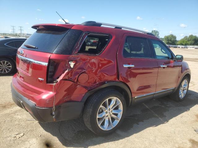 1FM5K8D8XEGB41103 - 2014 FORD EXPLORER XLT RED photo 3