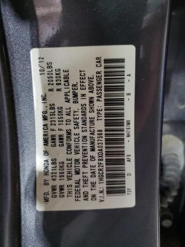 1HGCR2F8XDA037568 - 2013 HONDA ACCORD EXL 灰色 照片 13