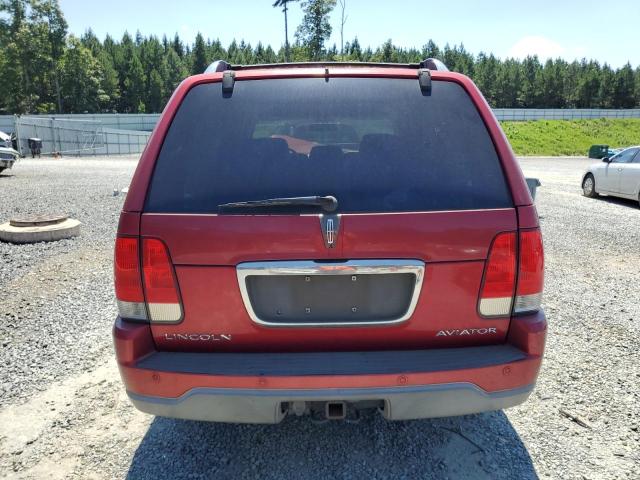 5LMEU68H13ZJ41367 - 2003 LINCOLN AVIATOR Червоний фото 6