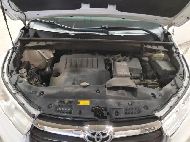 5TDJKRFH4ES016920 - 2014 TOYOTA HIGHLANDER XLE თეთრი ფოტო 12