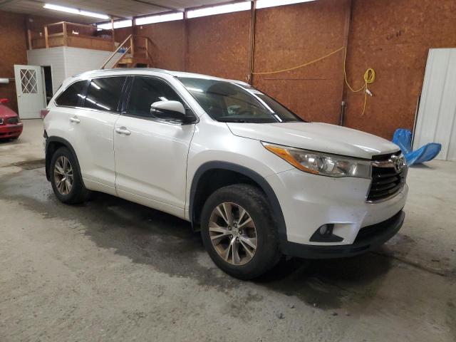 5TDJKRFH4ES016920 - 2014 TOYOTA HIGHLANDER XLE თეთრი ფოტო 4