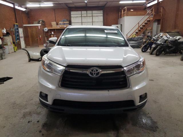 5TDJKRFH4ES016920 - 2014 TOYOTA HIGHLANDER XLE თეთრი ფოტო 5