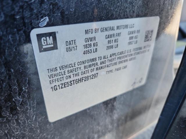 1G1ZE5ST6HF281297 - 2017 CHEVROLET MALIBU LT BLACK photo 12