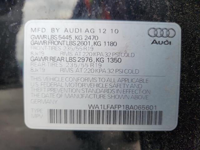 WA1LFAFP1BA065601 - 2011 AUDI Q5 PREMIUM PLUS Schwarz Foto 13