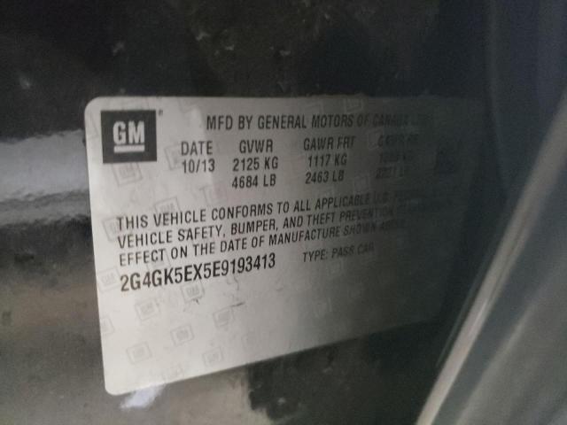 2G4GK5EX5E9193413 - 2014 BUICK REGAL 黑色 照片 13