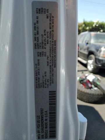 1C4HJXDN2MW679707 - 2021 JEEP WRANGLER UNLIMITED SPORT 白色 照片 14