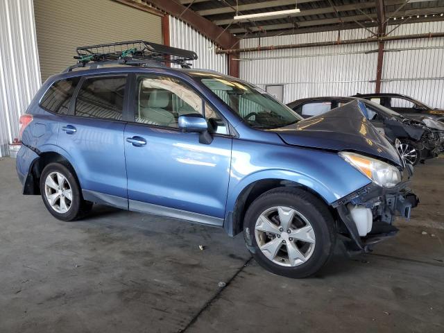 JF2SJADC2FH486466 - 2015 SUBARU FORESTER 2.5I PREMIUM BLUE photo 4
