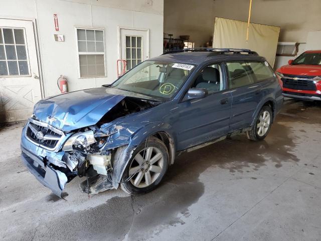 4S4BP61C887363161 - 2008 SUBARU OUTBACK 2.5I BLUE photo 1