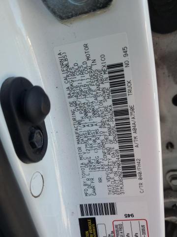 3TMJU62N27M034498 - 2007 TOYOTA TACOMA DOUBLE CAB PRERUNNER WHITE photo 13