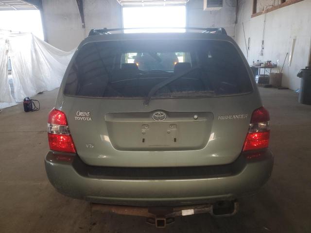 JTEDP21A640025728 - 2004 TOYOTA HIGHLANDER BASE GREEN photo 6