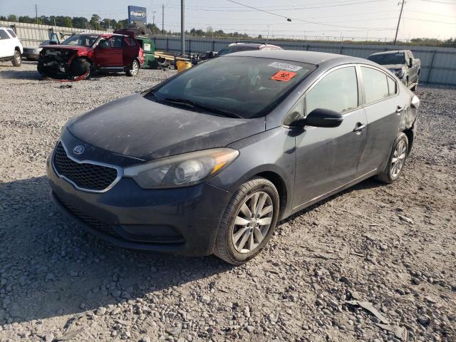 KNAFX4A62E5249231 - 2014 KIA FORTE LX GRAY photo 1