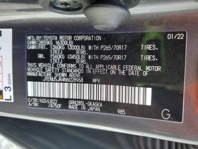 JTENU5JR4N6028968 - 2022 TOYOTA 4RUNNER SR5/SR5 PREMIUM 石墨色 照片 13