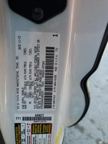 5TFRX5GN4GX056297 - 2016 TOYOTA TACOMA ACCESS CAB თეთრი ფოტო 12