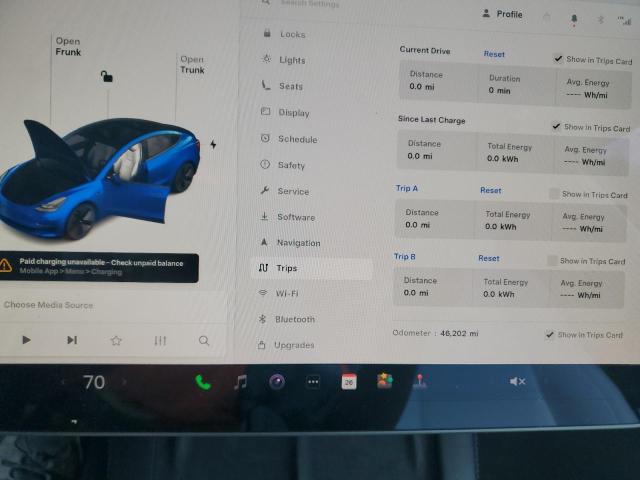5YJ3E1EB5MF981335 - 2021 TESLA MODEL 3 Niebieski zdjęcie 9
