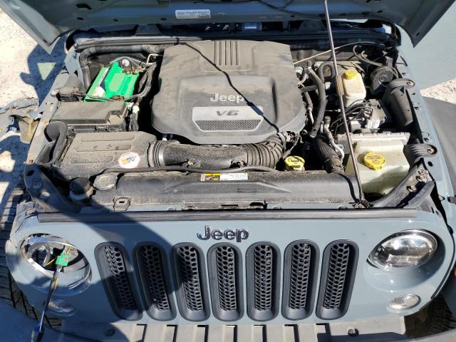 1C4BJWDG3FL519664 - 2015 JEEP WRANGLER U SPORT 灰色 照片 12