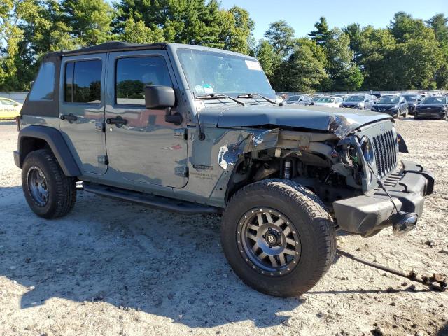 1C4BJWDG3FL519664 - 2015 JEEP WRANGLER U SPORT 灰色 照片 4