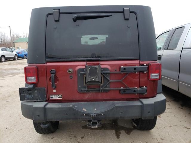 1J4GA39199L772429 - 2009 JEEP WRANGLER U X MAROON photo 6