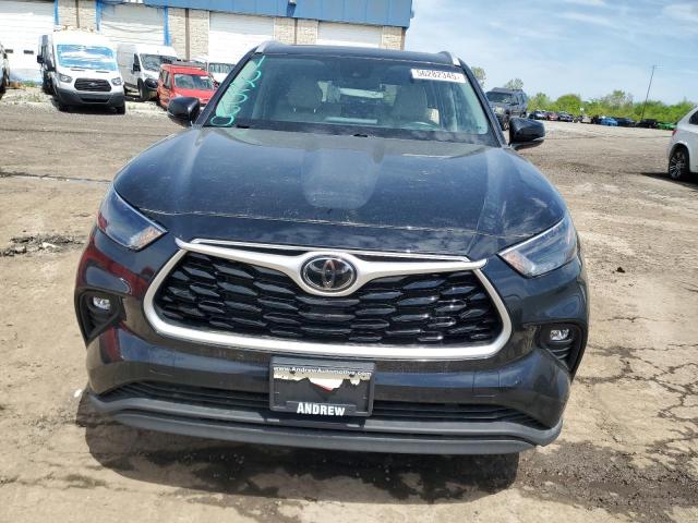 5TDGZRBH1NS570024 - 2022 TOYT HIGHLANDER XLE BLACK photo 5