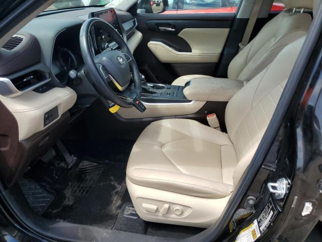 5TDGZRBH1NS570024 - 2022 TOYT HIGHLANDER XLE BLACK photo 7