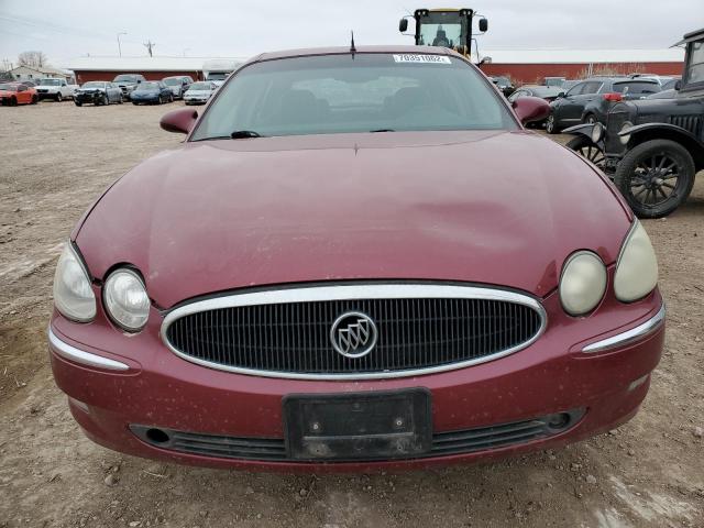 2G4WE567X51214739 - 2005 BUICK LACROSSE CXS MAROON photo 5