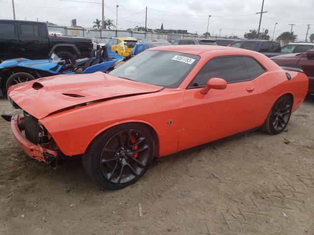 2C3CDZFJXMH670232 - 2021 DODGE CHALLENGER R/T SCAT PACK ORANGE photo 1