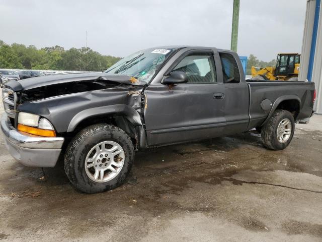 1D7HL42X93S313879 - 2003 DODGE DAKOTA SLT GRAY photo 1