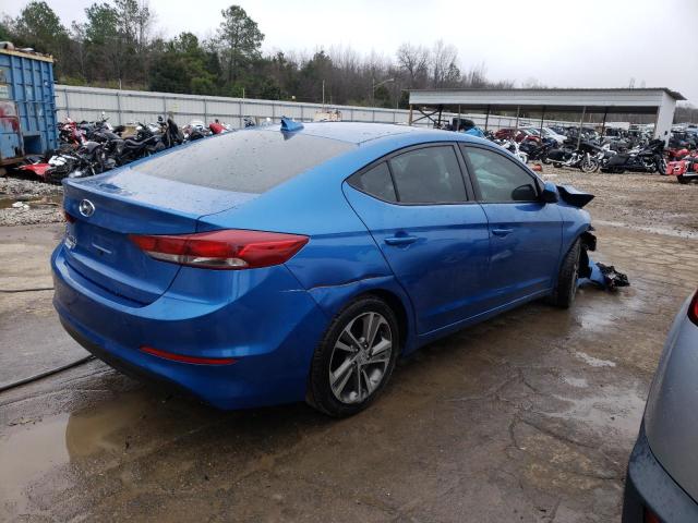 5NPD74LF6HH184587 - 2017 HYUNDAI ELANTRA SE BLUE photo 3