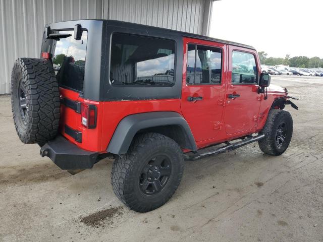 1C4BJWDG8HL725839 - 2017 JEEP WRANGLER UNLIMITED SPORT RED photo 3