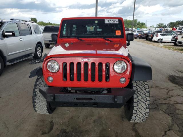 1C4BJWDG8HL725839 - 2017 JEEP WRANGLER UNLIMITED SPORT RED photo 5