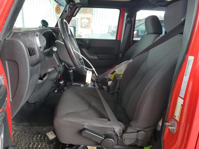 1C4BJWDG8HL725839 - 2017 JEEP WRANGLER UNLIMITED SPORT RED photo 7