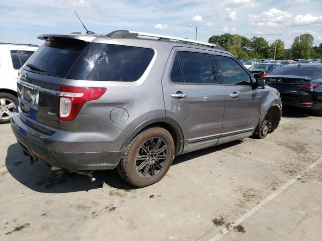1FM5K8D87EGA98677 - 2014 FORD EXPLORER XLT GRAY photo 3