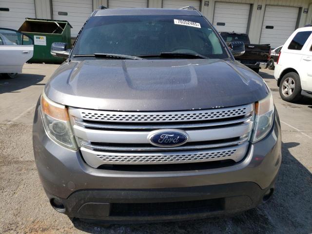 1FM5K8D87EGA98677 - 2014 FORD EXPLORER XLT GRAY photo 5