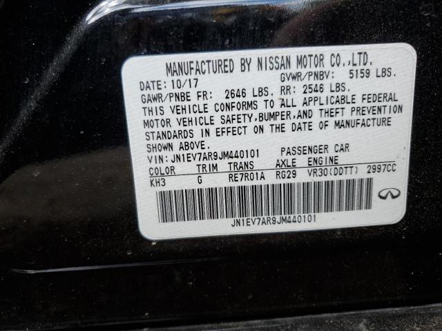 JN1EV7AR9JM440101 - 2018 INFINITI Q50 LUXE შავი ფოტო 12