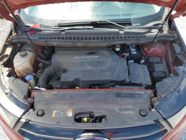 2FMPK4AP3HBB73321 - 2017 FORD EDGE SPORT BURGUNDY photo 11