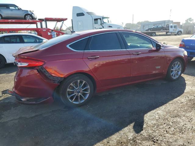 3FA6P0PU1HR242134 - 2017 FORD FUSION SE PHEV RED photo 3