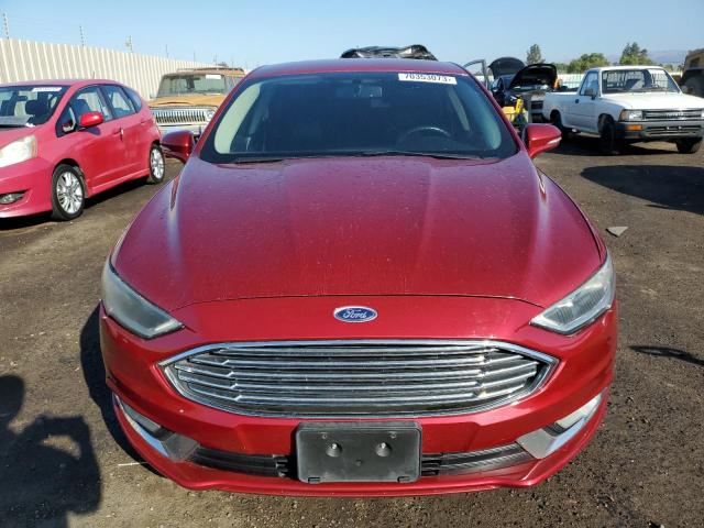 3FA6P0PU1HR242134 - 2017 FORD FUSION SE PHEV RED photo 5