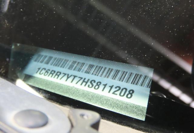 1C6RR7YT7HS811208 - 2017 RAM 1500 REBEL GRAY photo 10