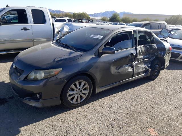 1NXBU40E49Z143955 - 2009 TOYOTA COROLLA BASE GRAY photo 1
