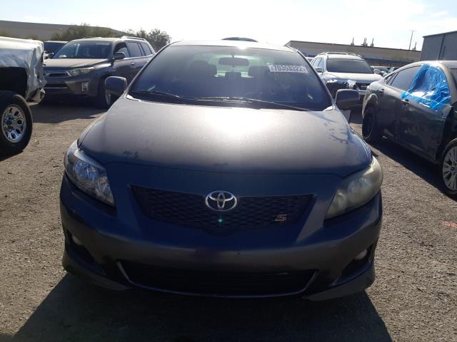 1NXBU40E49Z143955 - 2009 TOYOTA COROLLA BASE GRAY photo 5