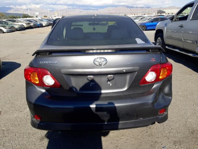 1NXBU40E49Z143955 - 2009 TOYOTA COROLLA BASE GRAY photo 6