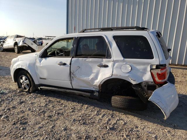 1FMCU03Z78KA06238 - 2008 FORD ESCAPE XLT WHITE photo 2