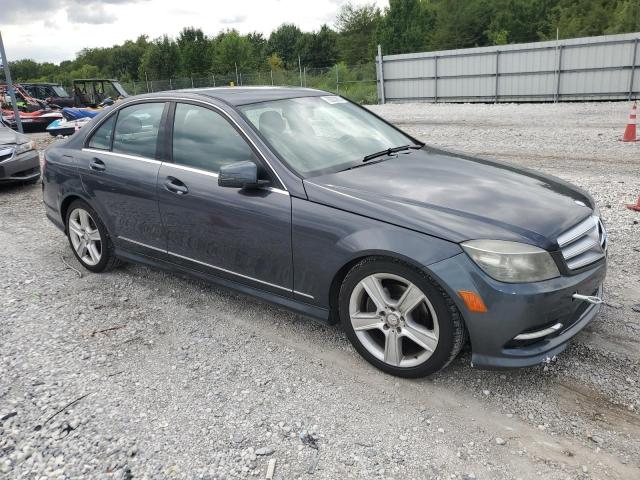 WDDGF8BB1BR134742 - 2011 MERCEDES-BENZ C 300 4MATIC GRAY photo 4