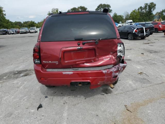 1GNDT13S462191793 - 2006 CHEVROLET TRAILBLAZR LS RED photo 6