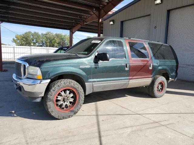 1FMNU41L94EB14108 - 2004 FORD EXCURSION XLT GREEN photo 1