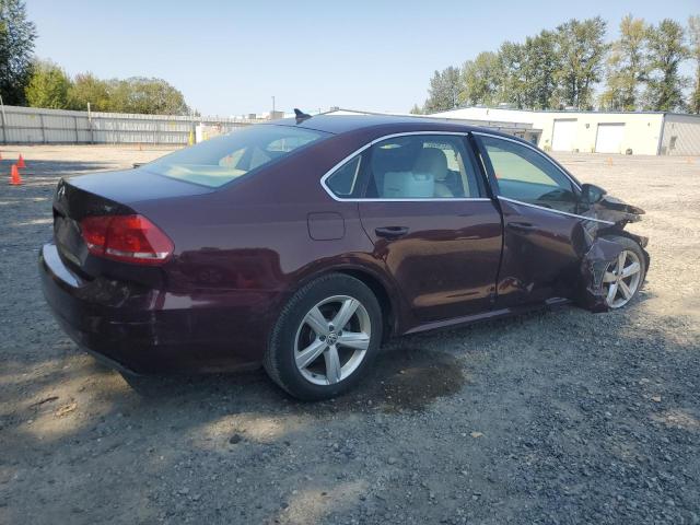 1VWBP7A30CC086559 - 2012 VOLKSWAGEN PASSAT SE BURGUNDY photo 3
