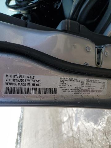 3C4NJDCB7MT503511 - 2021 JEEP COMPASS LIMITED Gümüş fotoğraf 13